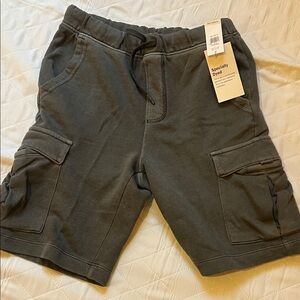 Old Navy Charcoal Cargo Knit Shorts - Kids